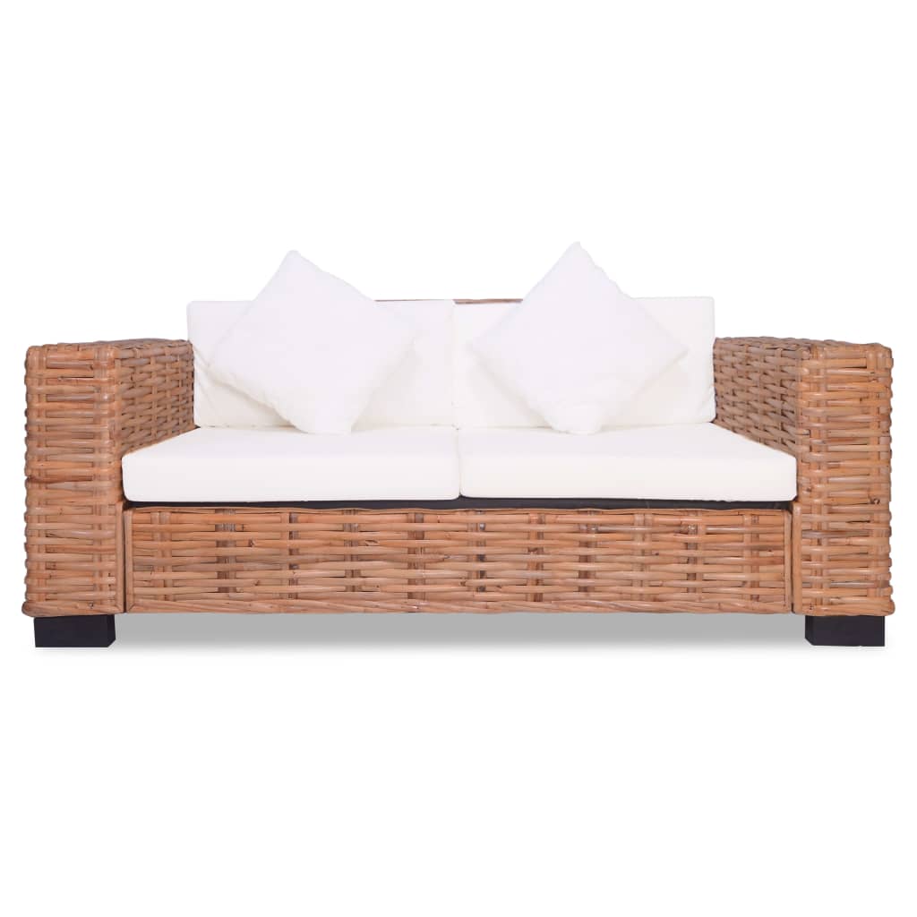 15 részes természetes rattan kanapészett 15 részes természetes rattan kanapészett