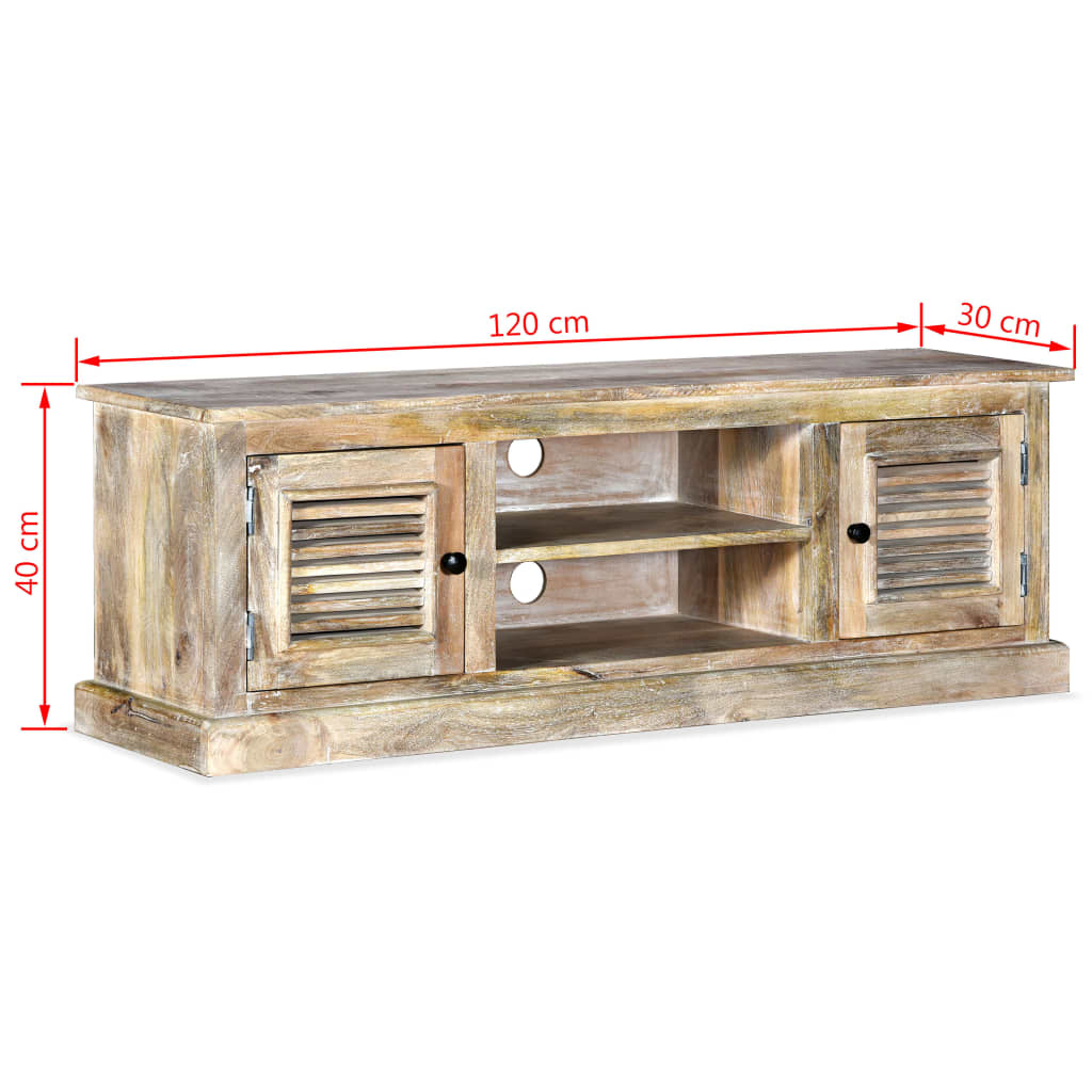 Tömör mangófa tv-szekrény