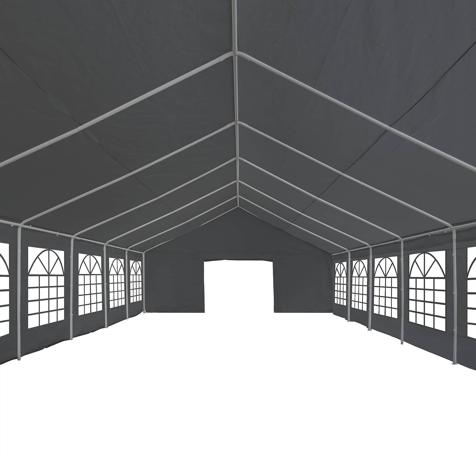 Sátor textil váz nélkül szürke 12 x 6 m pe