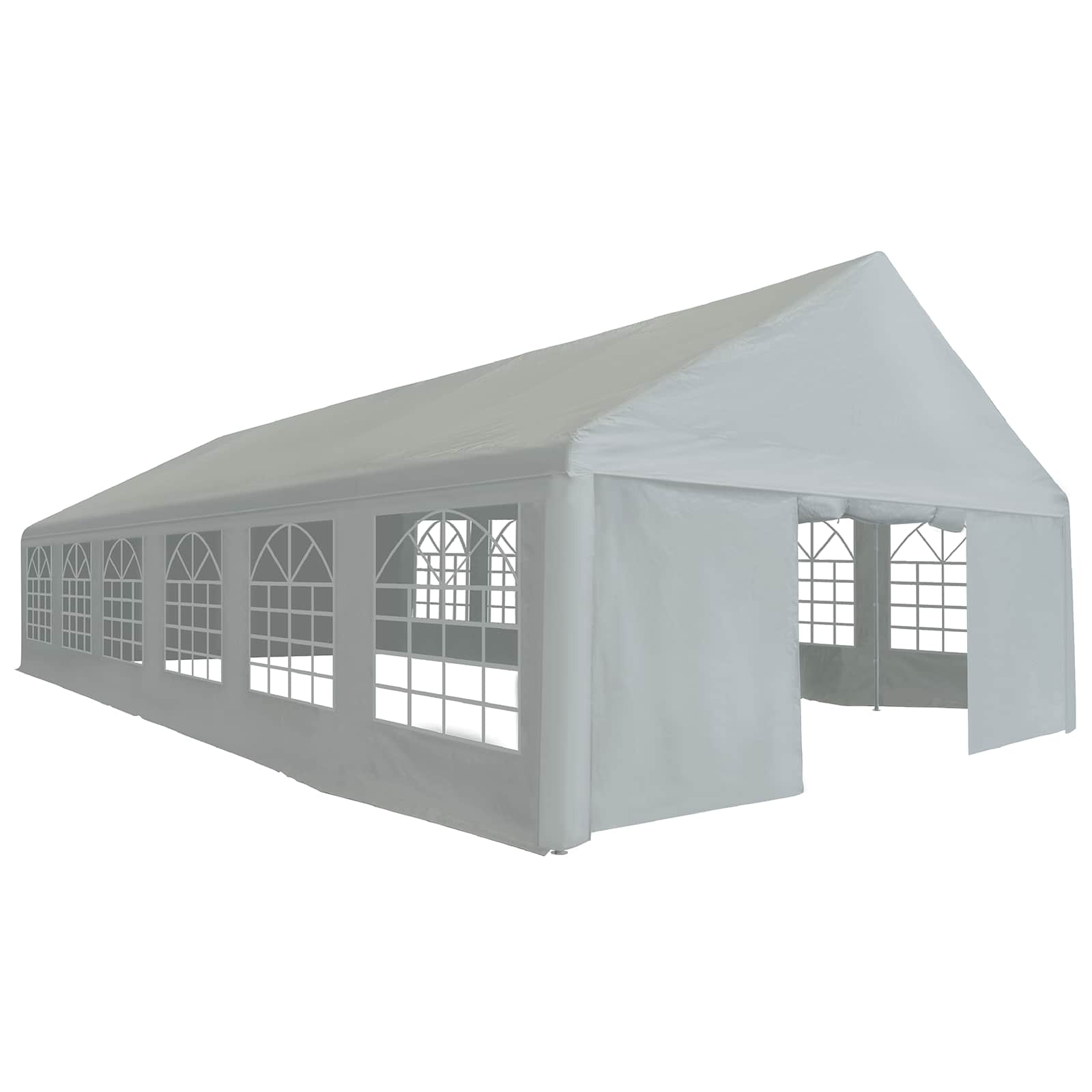 Sátor textil váz nélkül szürke 12 x 6 m pe