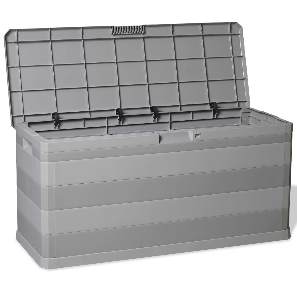 Szürke kerti tárolóláda 117 x 45 x 56 cm Szürke kerti tárolóláda 117 x 45 x 56 cm