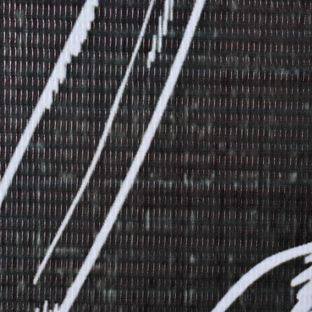 Fekete-fehér toll mintás paraván 228 x 170 cm