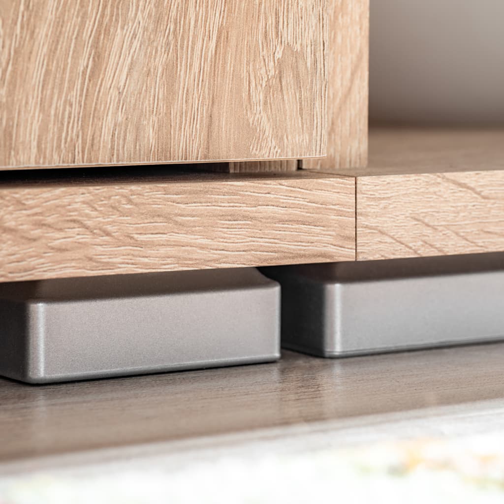 Sonoma tölgy fali tv-szekrény led-fényekkel