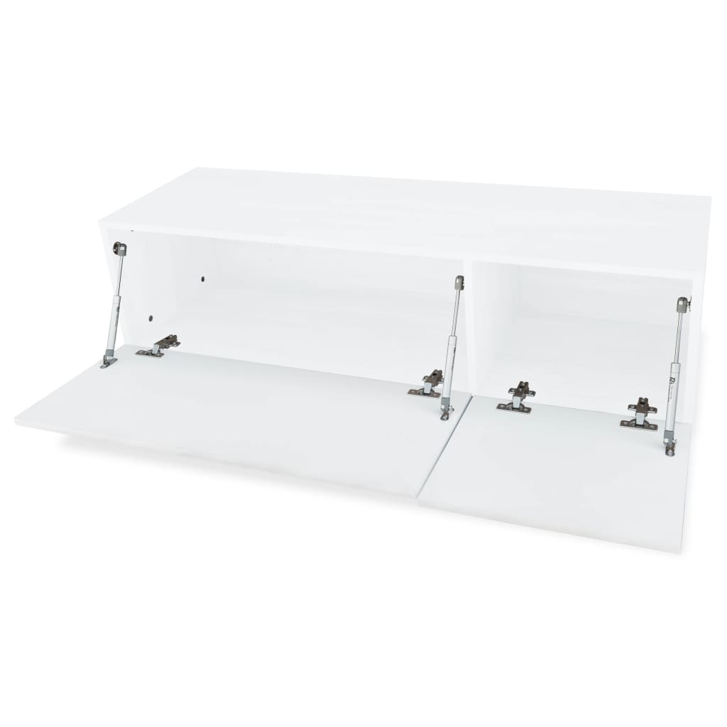 2 db fehér magasfényű furnér tv szekrény 120 x 40 x 34 cm 2 db fehér magasfényű furnér tv szekrény 120 x 40 x 34 cm
