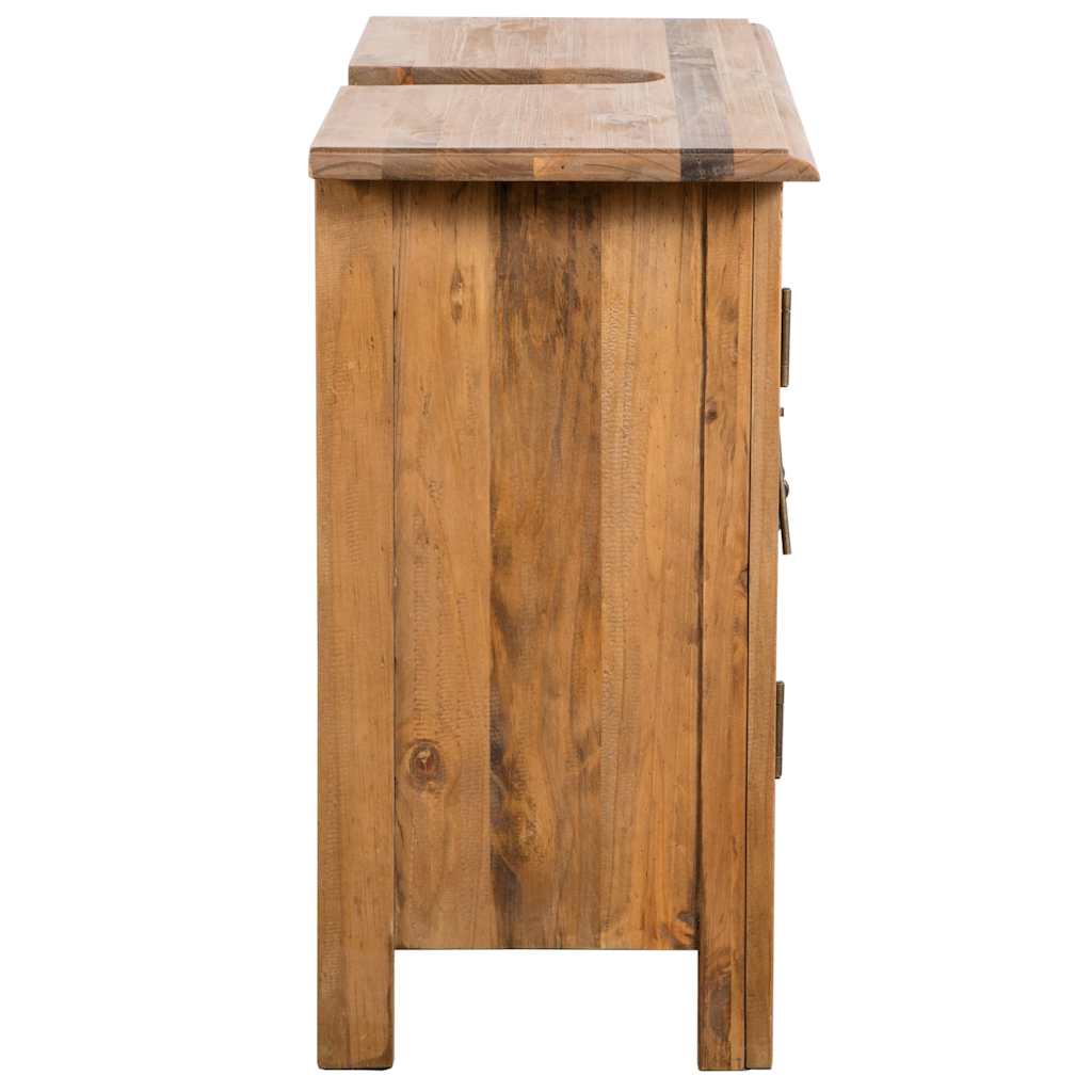 Tömör újrahasznosított fenyőfa pipereszekrény 70 x 32 x 63 cm
