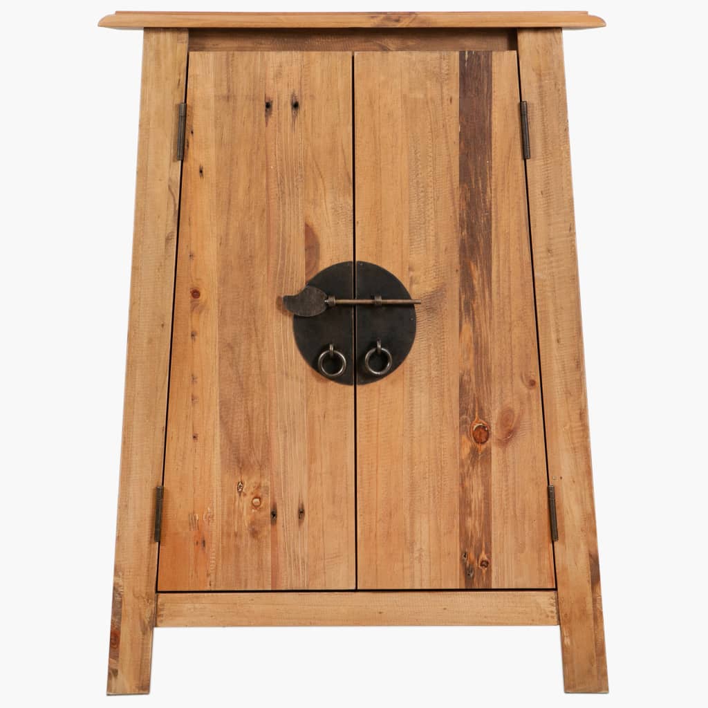 Tömör újrahasznosított fenyőfa kisszekrény 59 x 32 x 80 cm Tömör újrahasznosított fenyőfa kisszekrény 59 x 32 x 80 cm