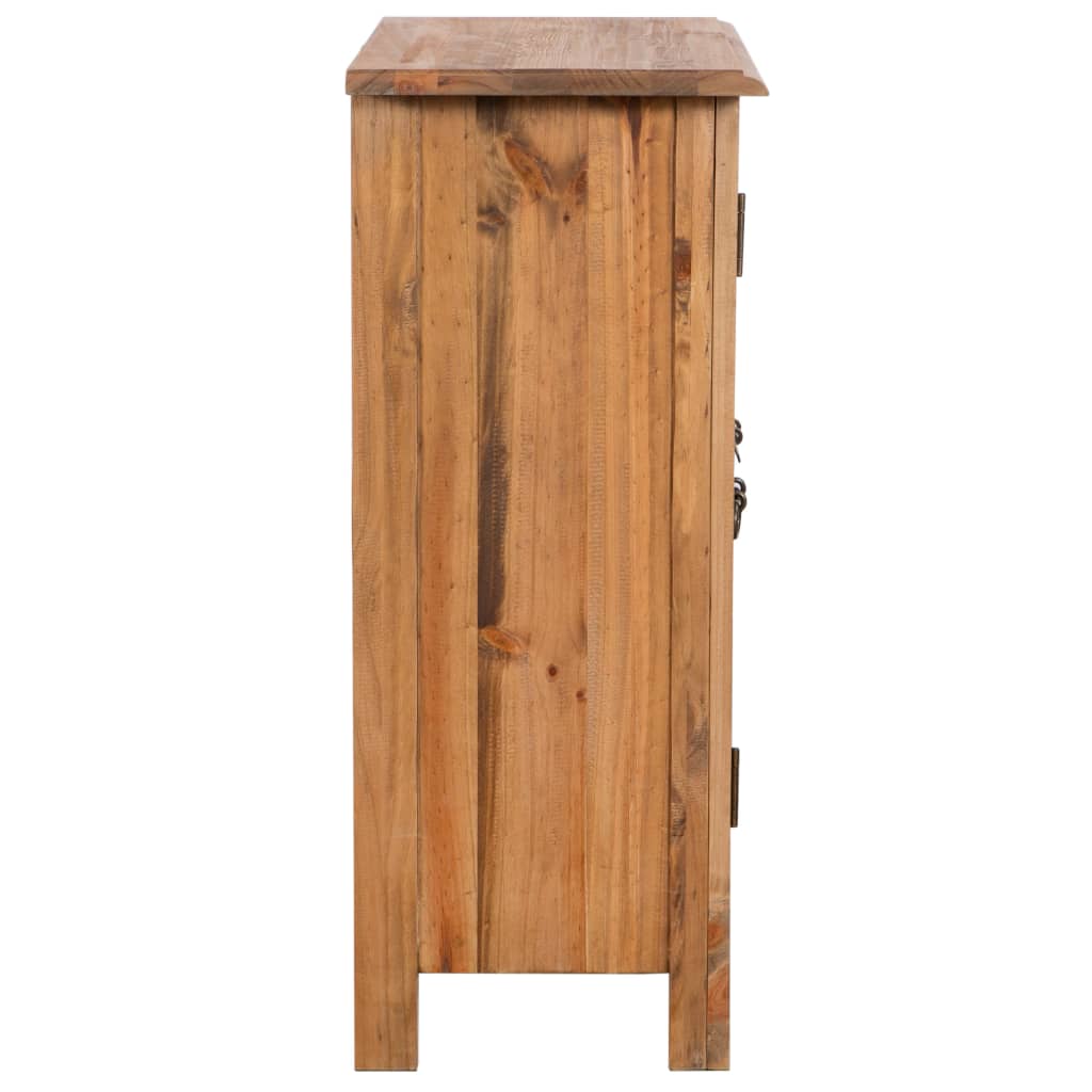 Tömör újrahasznosított fenyőfa kisszekrény 59 x 32 x 80 cm Tömör újrahasznosított fenyőfa kisszekrény 59 x 32 x 80 cm