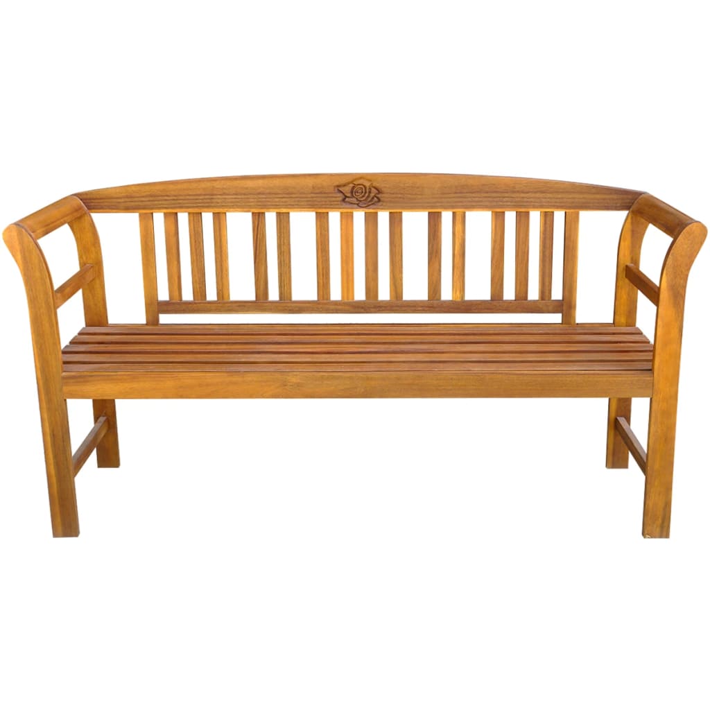 Tömör akácfa kerti pad 157 cm