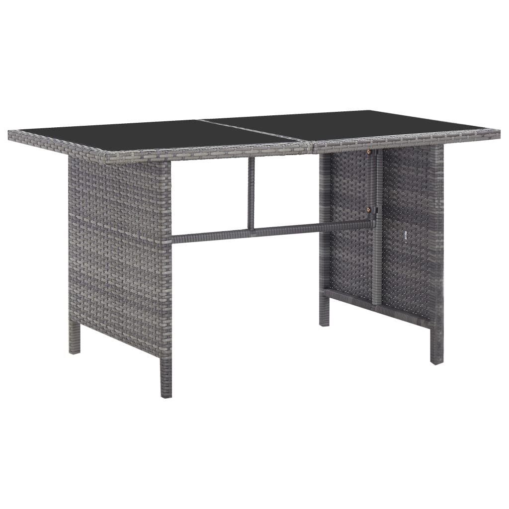 6-részes szürke polyrattan kerti bútorszett párnákkal 6-részes szürke polyrattan kerti bútorszett párnákkal