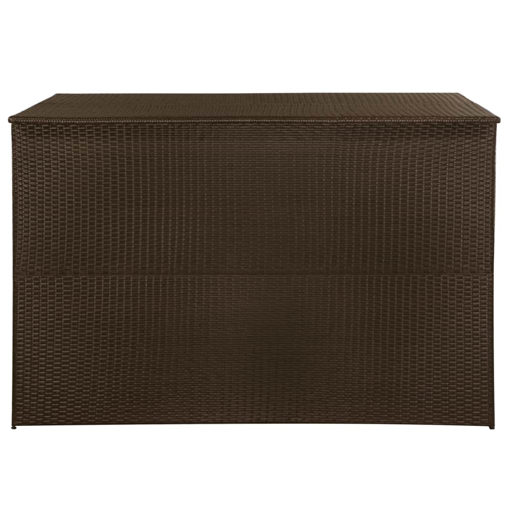 Barna polyrattan kerti tárolóláda 150 x 100 x 100 cm Barna polyrattan kerti tárolóláda 150 x 100 x 100 cm