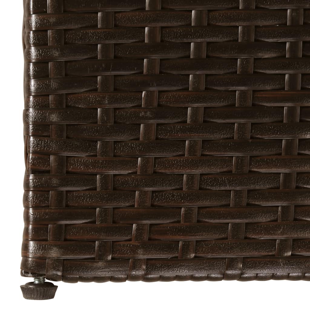 Barna polyrattan kerti tárolóláda 150 x 100 x 100 cm Barna polyrattan kerti tárolóláda 150 x 100 x 100 cm
