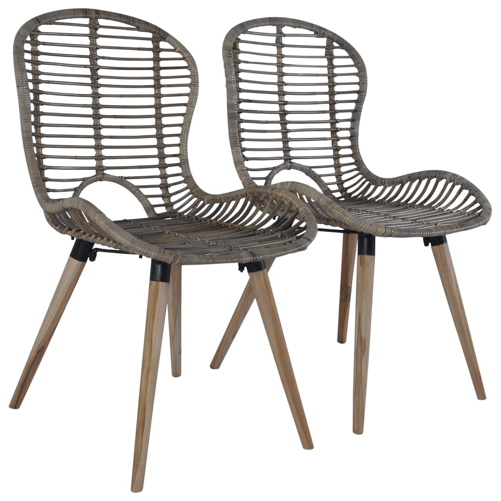 2 db barna természetes rattan étkezőszék 2 db barna természetes rattan étkezőszék