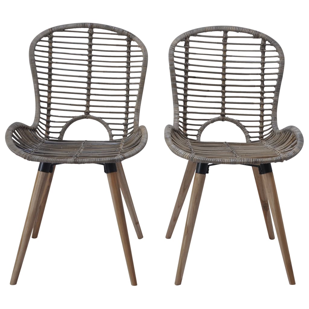 2 db barna természetes rattan étkezőszék 2 db barna természetes rattan étkezőszék