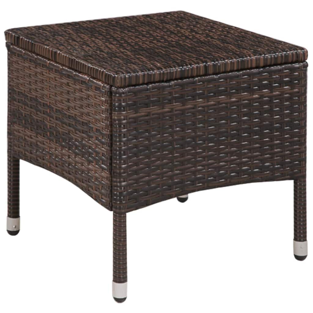 3 darabos barna polyrattan bisztrószett