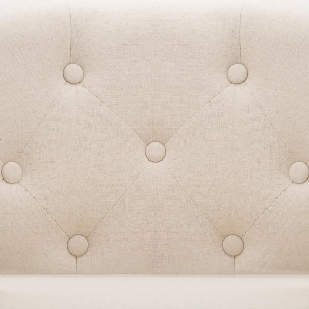 Bézsszínű szövetfotel