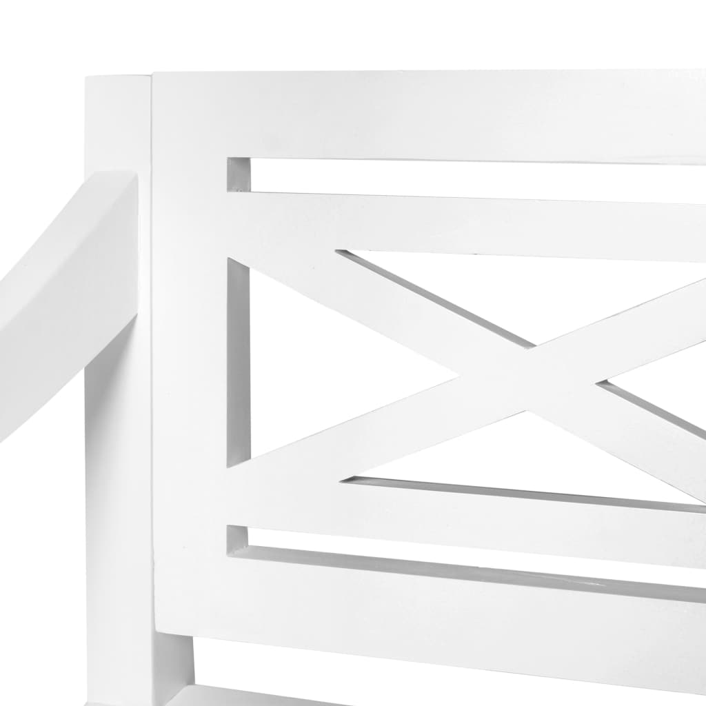 Fehér tömör mahagóni batavia pad 98 cm