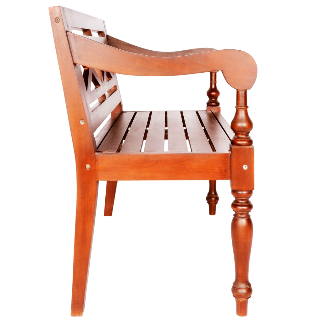 Sötétbarna tömör mahagóni batavia pad 98 cm Sötétbarna tömör mahagóni batavia pad 98 cm
