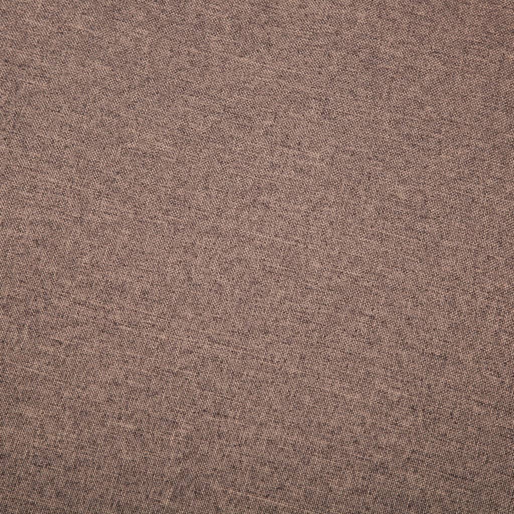 3 személyes barna kárpitos kanapé 172 x 70 x 82 cm