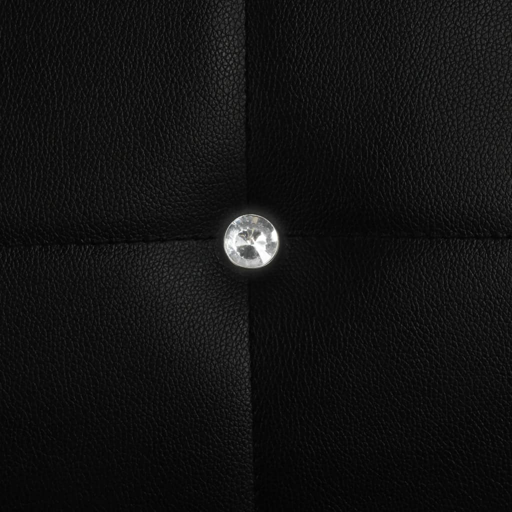 6 db fekete műbőr étkezőszék