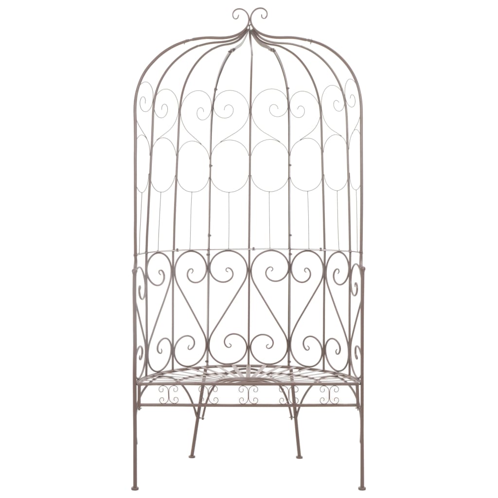 Barna antik vas kerti pad 95 cm