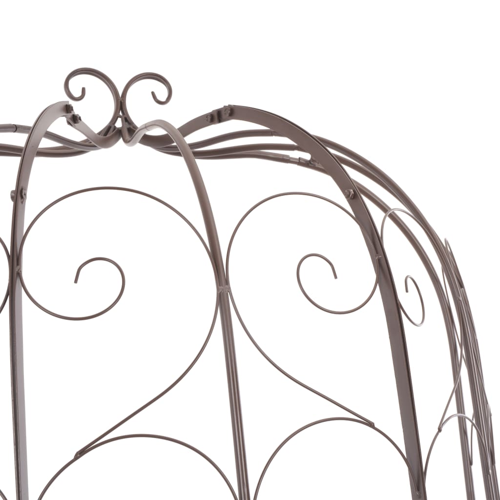 Barna antik vas kerti pad 95 cm