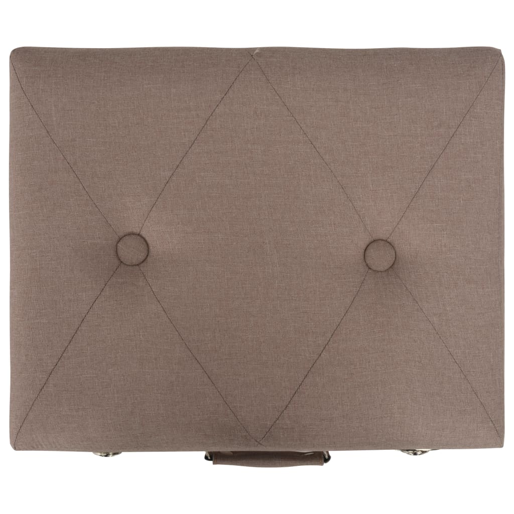 Barna kárpitozott tárolóülőke 40 cm