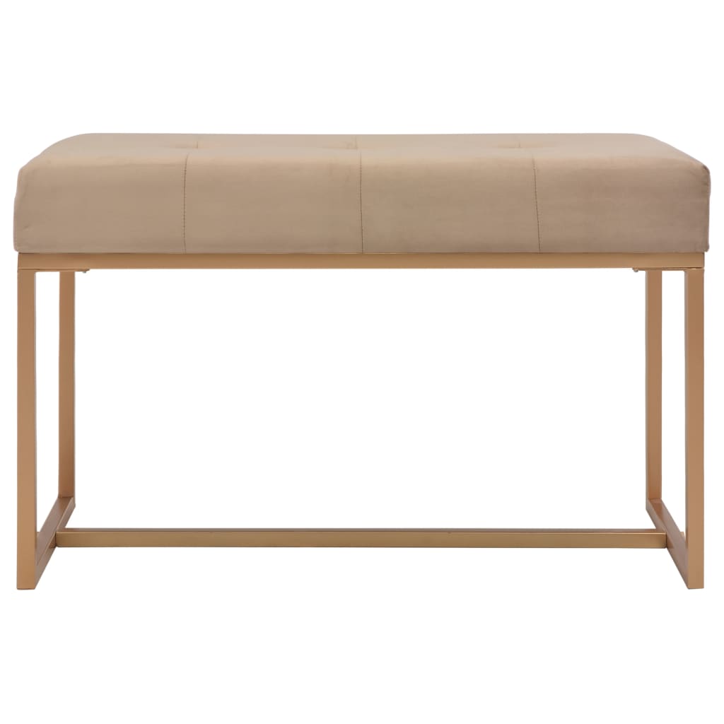 Bézsszínű bársonypad 80 cm