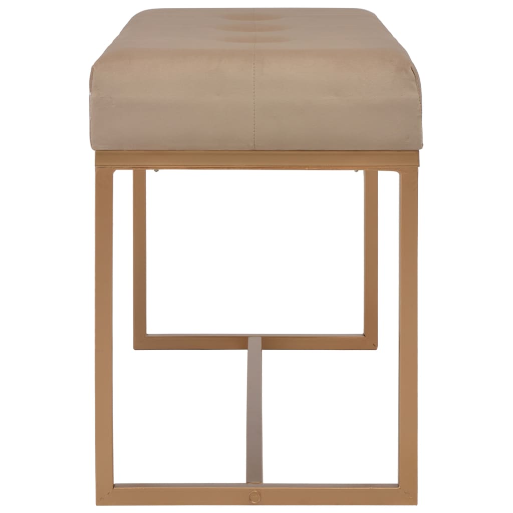 Bézsszínű bársonypad 80 cm