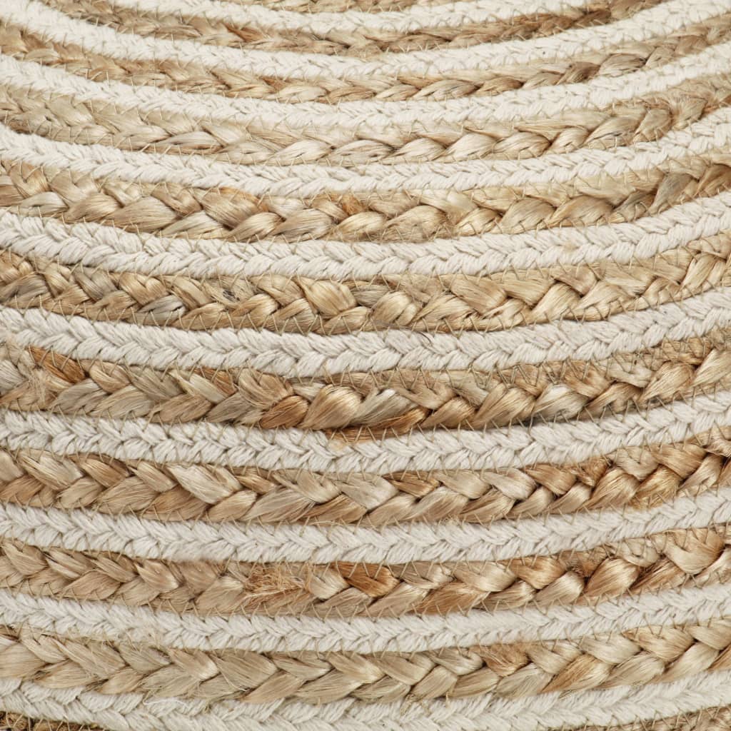 Kézzel készült juta puff 40 x 45 cm