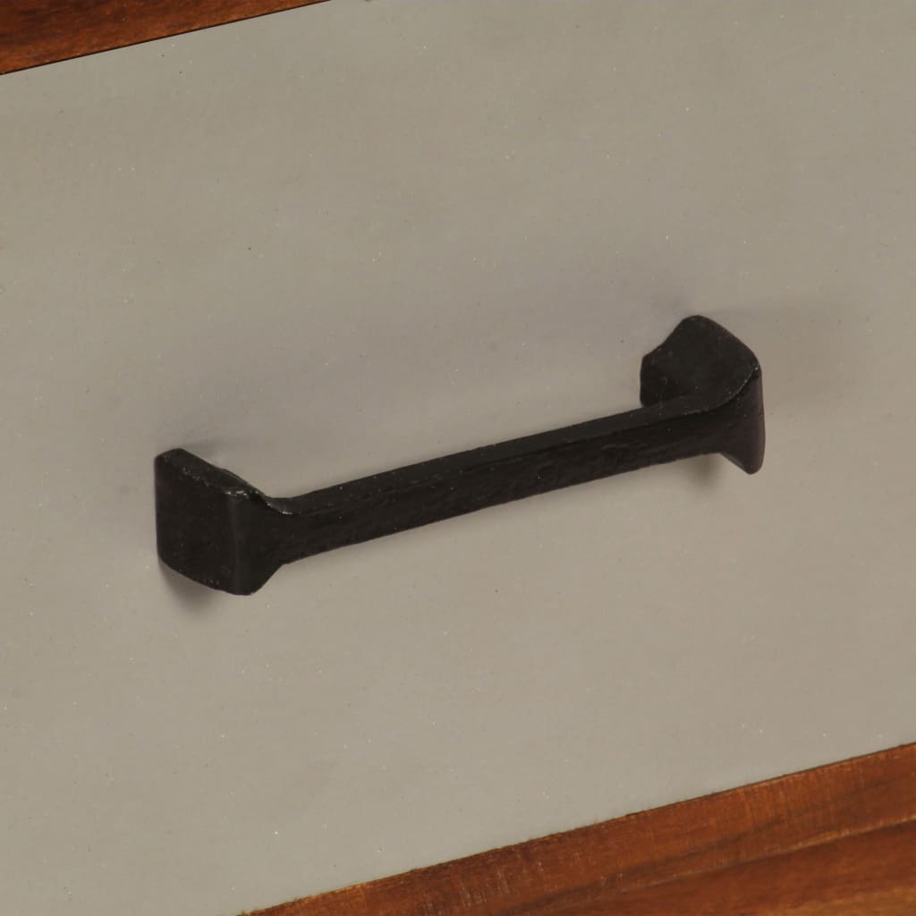 3 fiókos tömör akácfa tv-szekrény 110 x 35 x 50 cm