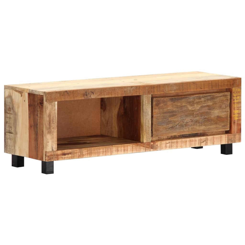 Tömör újrahasznosított fa tv-szekrény 100 x 30 x 33 cm