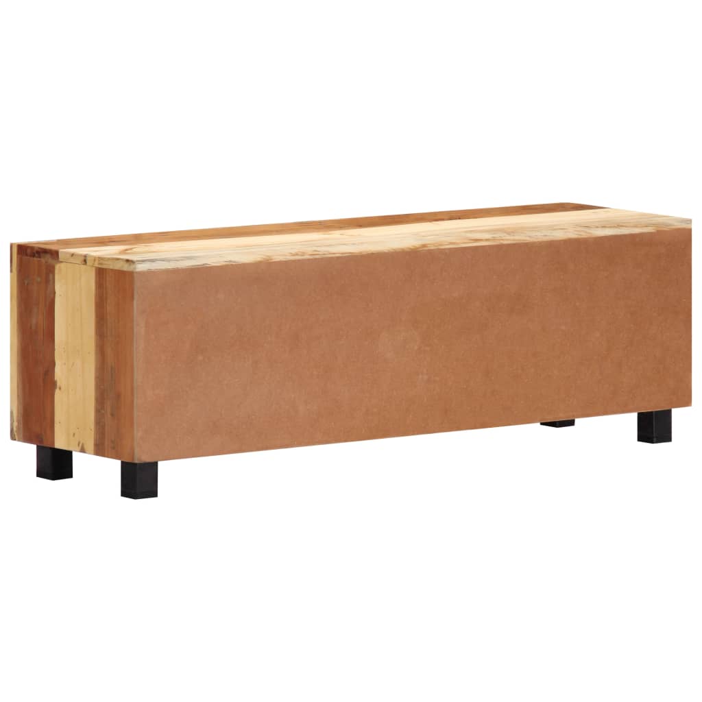 Tömör újrahasznosított fa tv-szekrény 100 x 30 x 33 cm