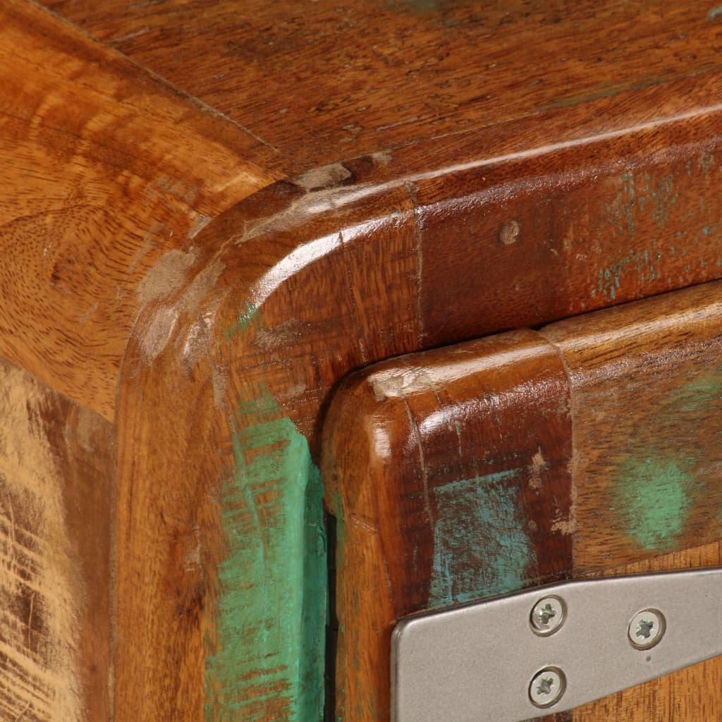 Tömör újrahasznosított fa tv-szekrény 120 x 30 x 36 cm