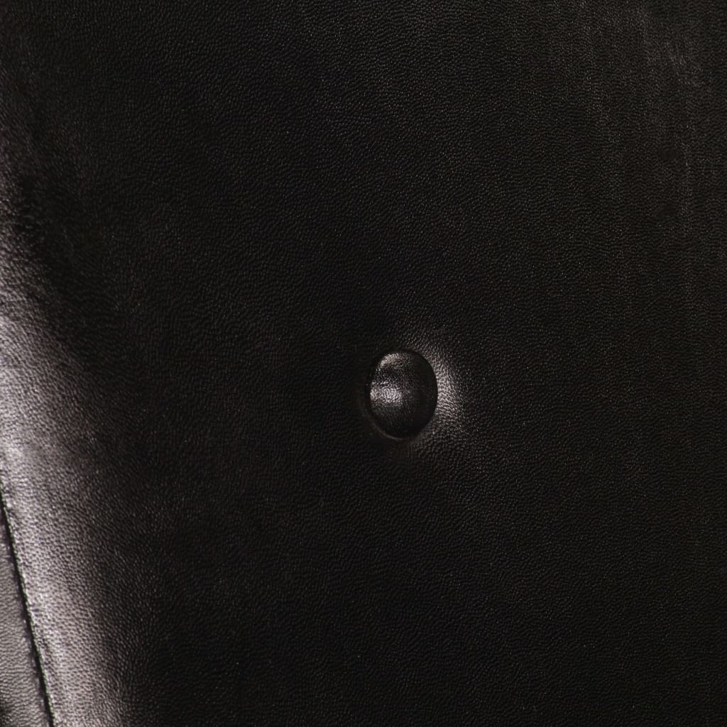 Fekete valódi bőr karosszék