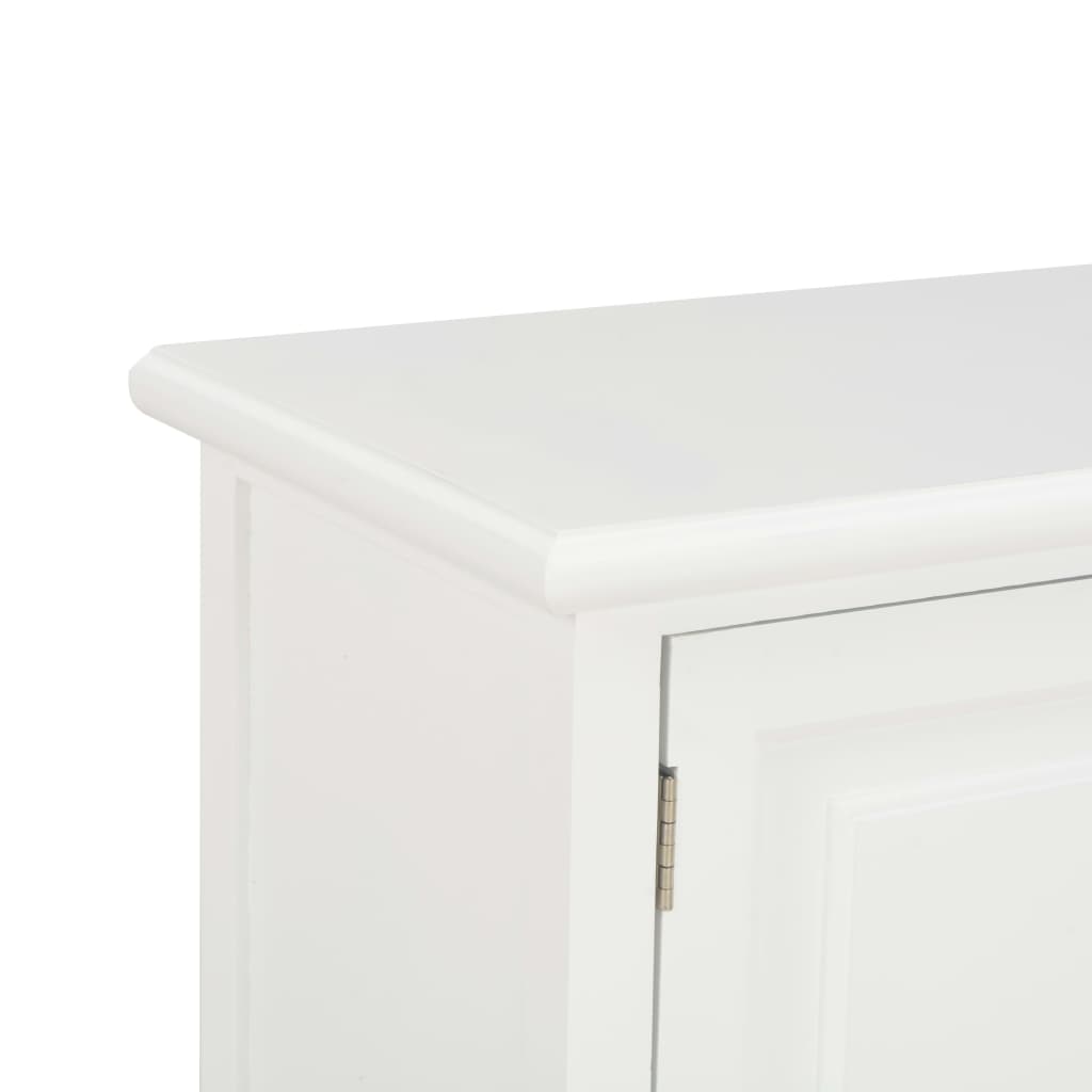 Fehér fa tv-szekrény 90 x 30 x 40 cm Fehér fa tv-szekrény 90 x 30 x 40 cm