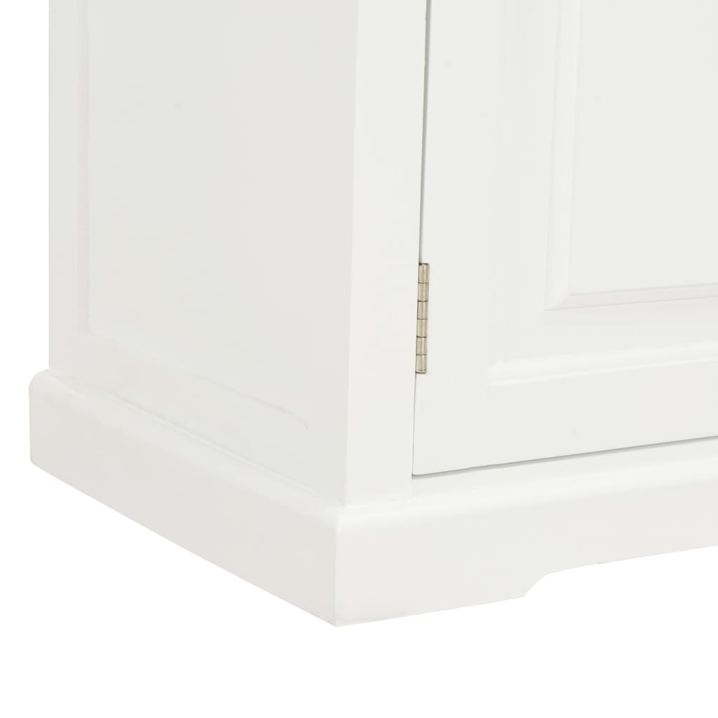 Fehér fa tv-szekrény 90 x 30 x 40 cm Fehér fa tv-szekrény 90 x 30 x 40 cm