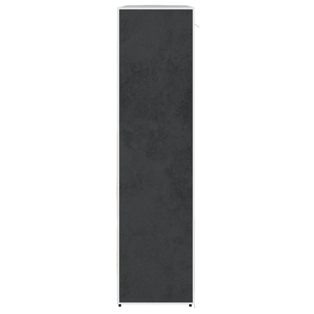 Fekete szövet ruhásszekrény tárolórekeszekkel 45x150x176 cm