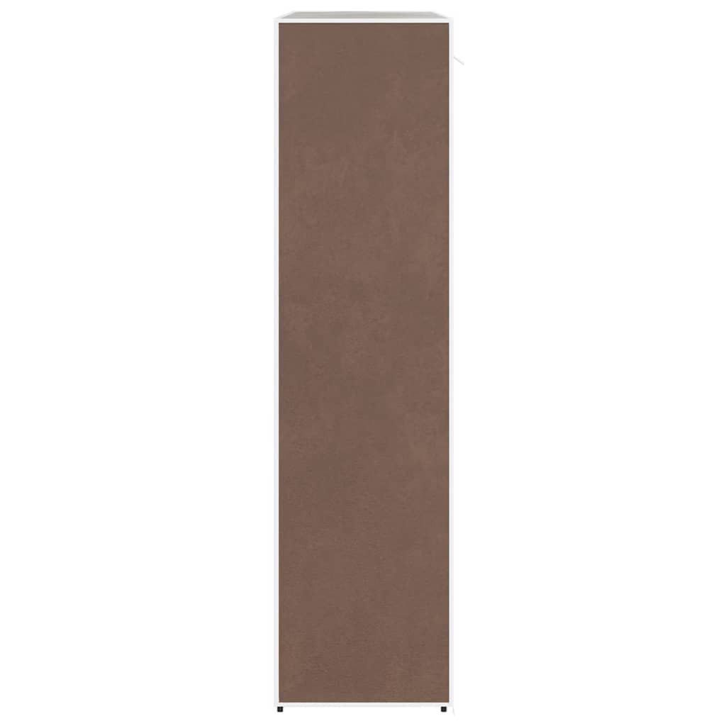 Barna szövet ruhásszekrény tárolórekeszekkel 45x150x176 cm
