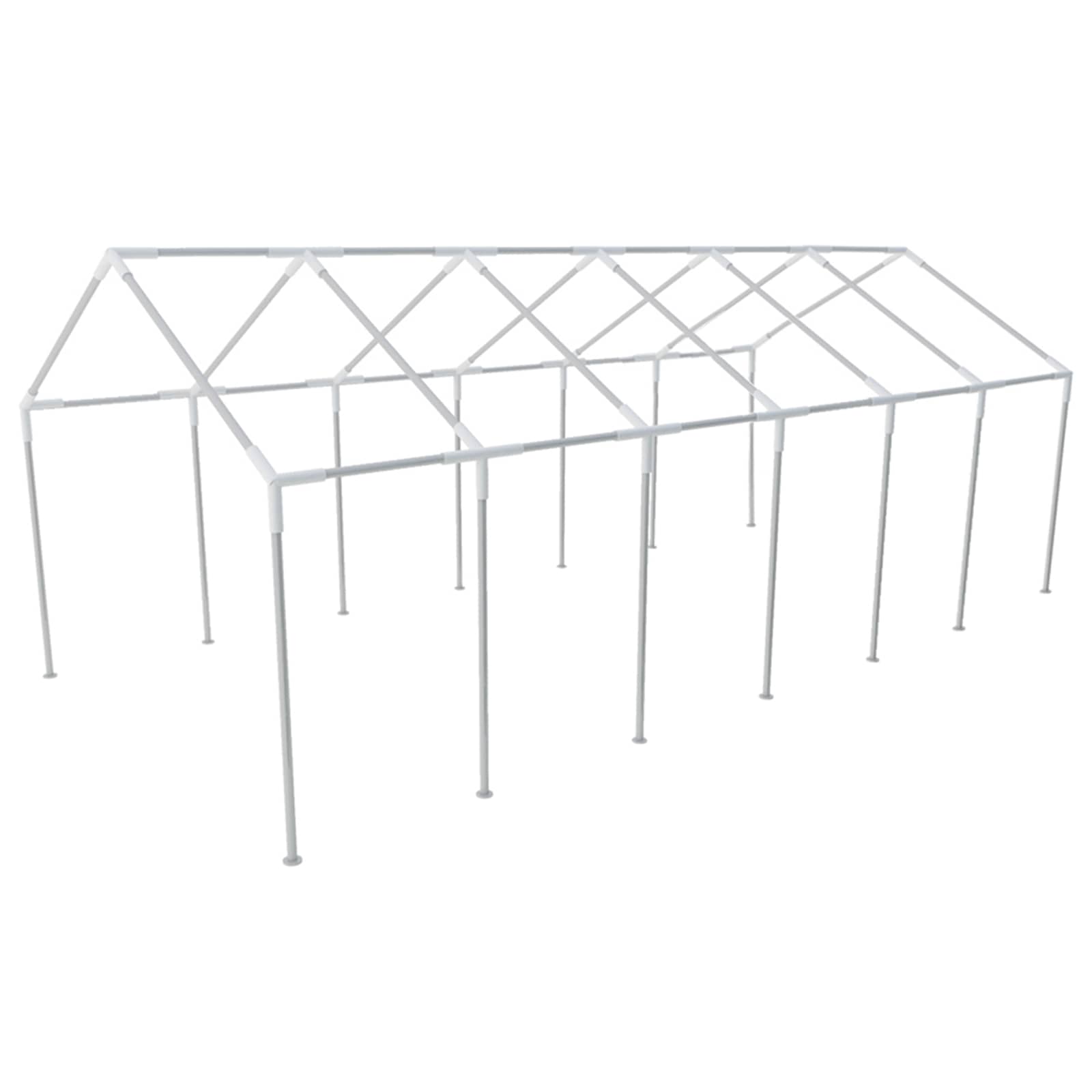 Sátor textil váz nélkül fehér 12 x 6 m pe