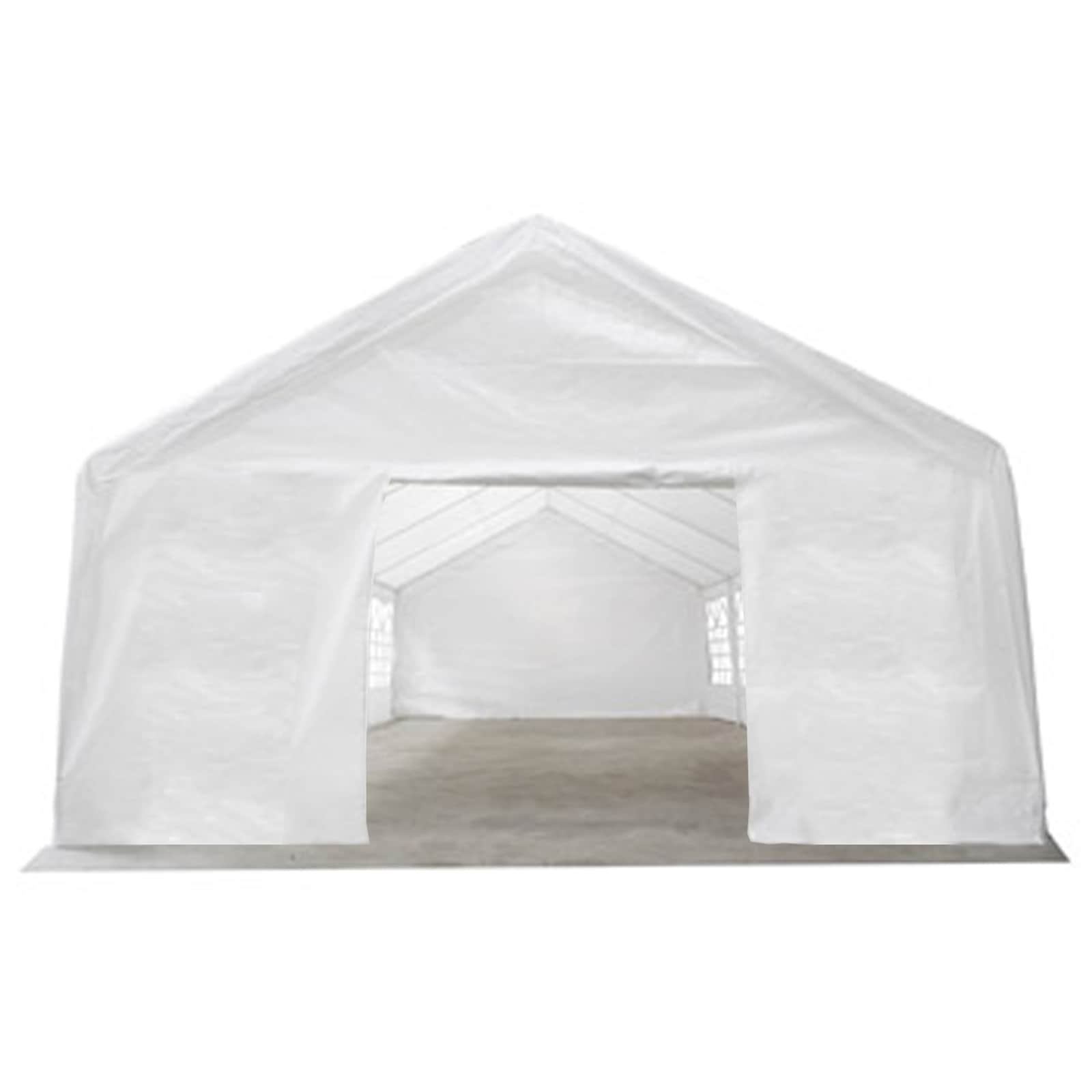 Sátor textil váz nélkül fehér 12 x 6 m pe