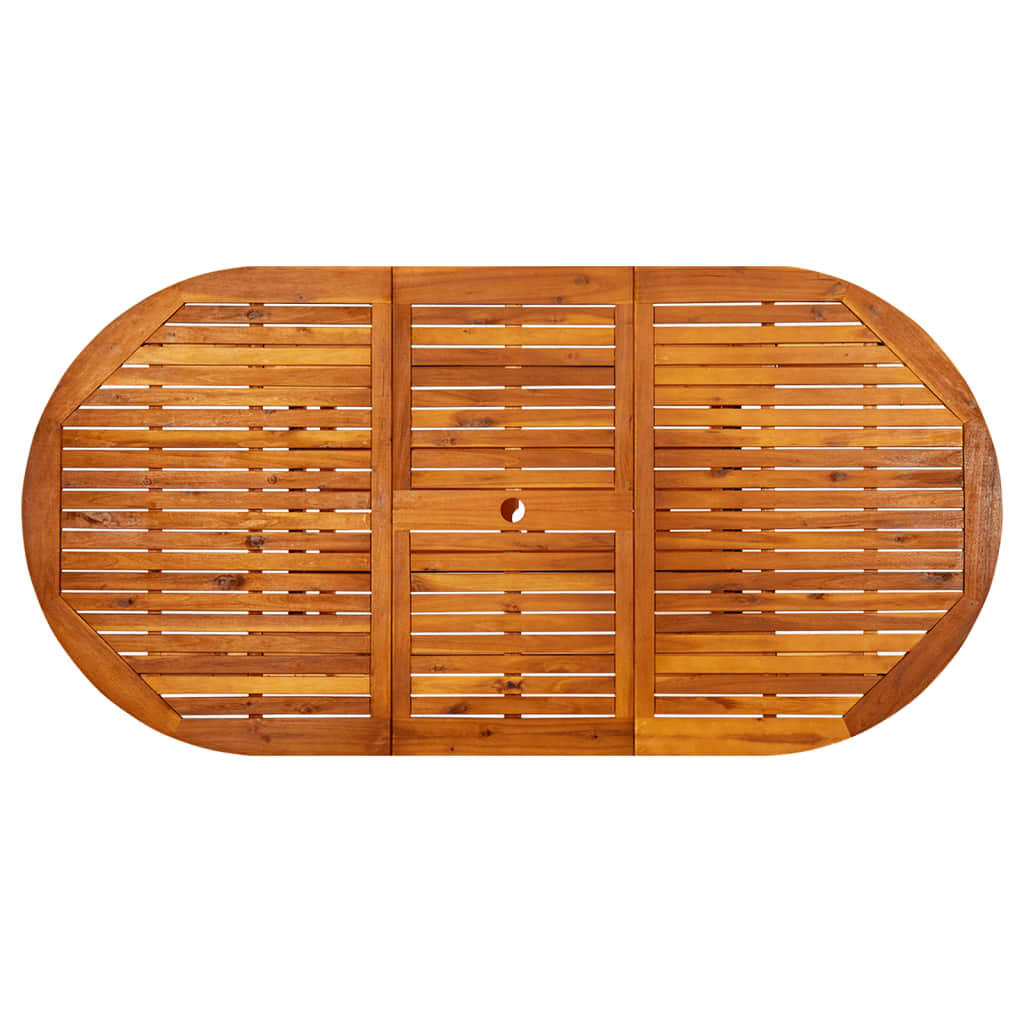 Tömör akácfa kerti asztal 200 x 100 x 74 cm