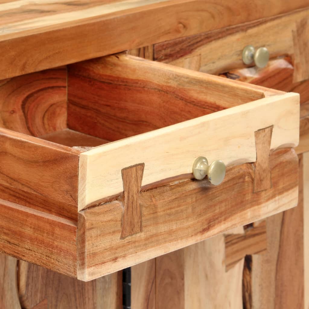 Tömör akácfa tálalószekrény 120 x 35 x 75 cm Tömör akácfa tálalószekrény 120 x 35 x 75 cm