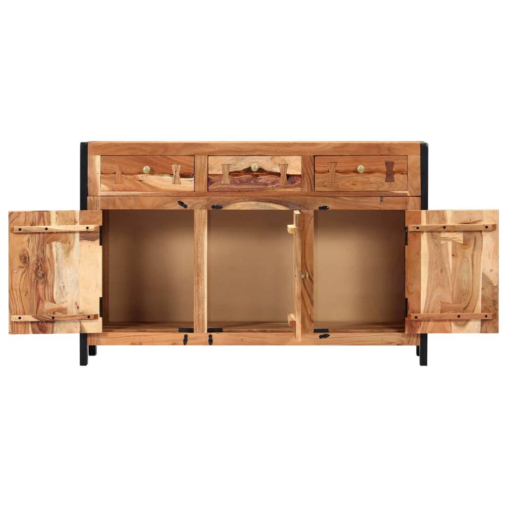 Tömör akácfa tálalószekrény 120 x 35 x 75 cm Tömör akácfa tálalószekrény 120 x 35 x 75 cm