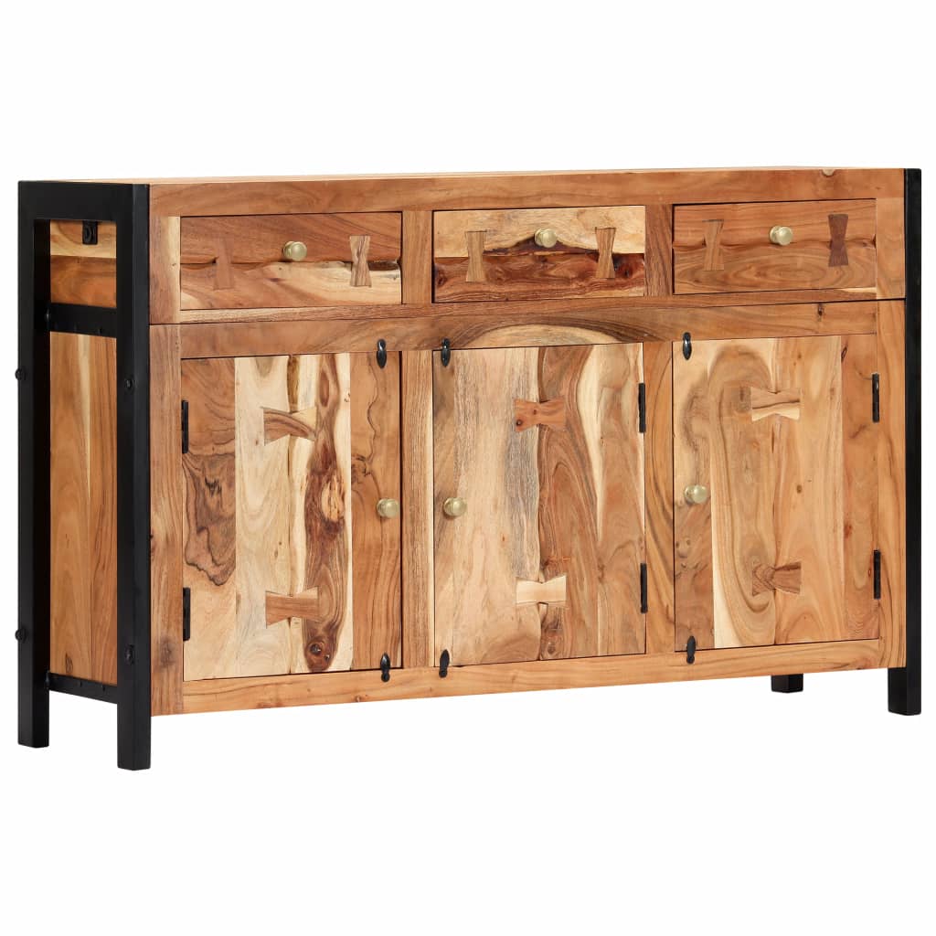 Tömör akácfa tálalószekrény 120 x 35 x 75 cm Tömör akácfa tálalószekrény 120 x 35 x 75 cm