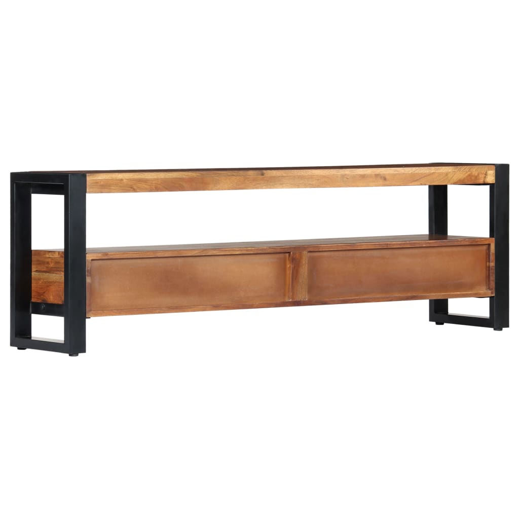 Tömör akácfa tv-szekrény 140 x 30 x 45 cm Tömör akácfa tv-szekrény 140 x 30 x 45 cm