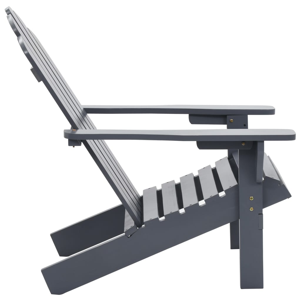 Szürke fa kerti szék