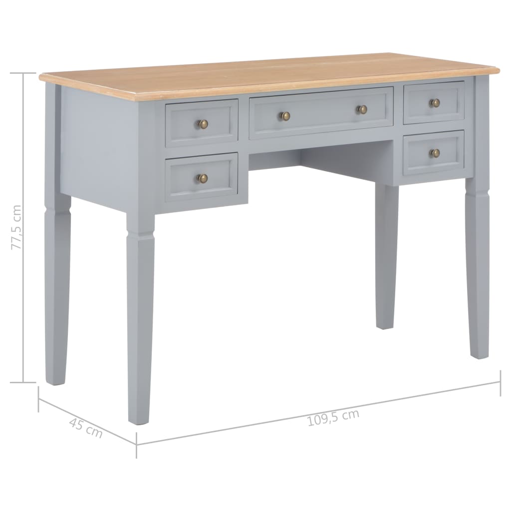Szürke fa íróasztal 109,5 x 45 x 77,5 cm Szürke fa íróasztal 109,5 x 45 x 77,5 cm