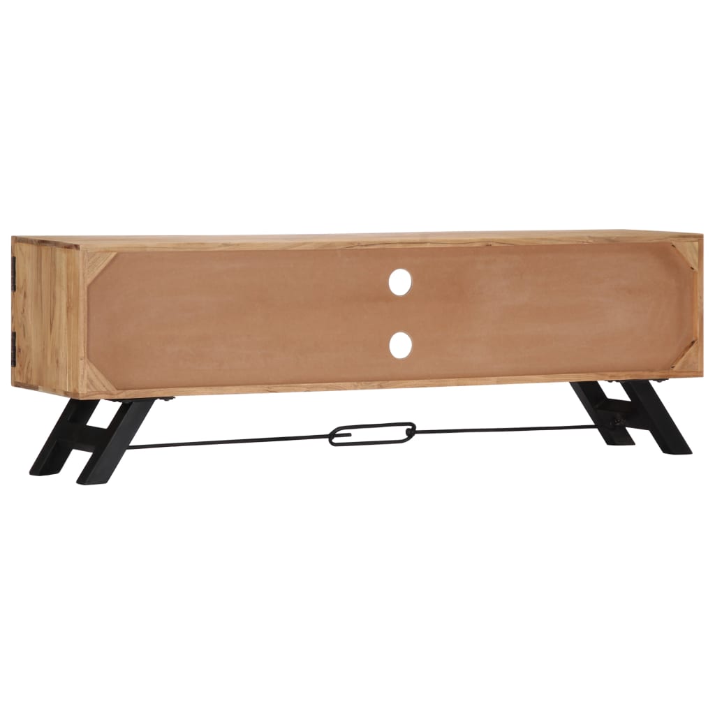 Tömör akácfa tv-szekrény 140 x 30 x 45 cm Tömör akácfa tv-szekrény 140 x 30 x 45 cm