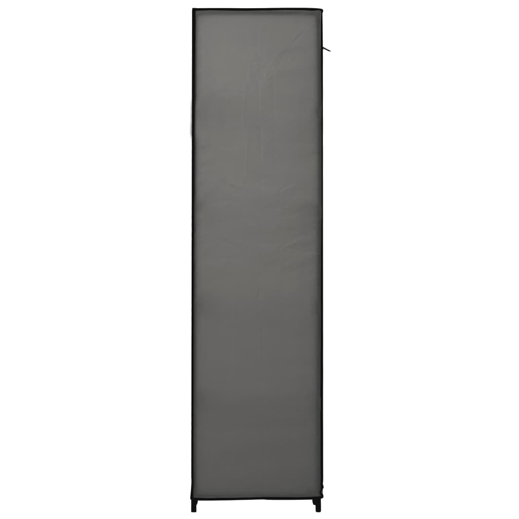 2 db szürke összecsukható szövet ruhásszekrény 110x45x175 cm