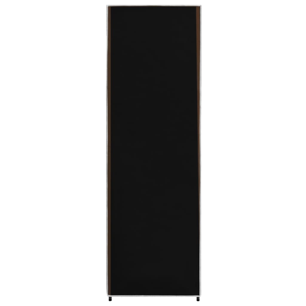 Fekete szövet ruhásszekrény 87 x 49 x 159 cm